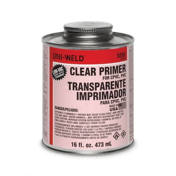 United Elchem Primer, Series 9300, 1 pt, Liquid, Clear, Solvent, 505 gL VOC, 14 to 23 deg F Flash 9346S - main